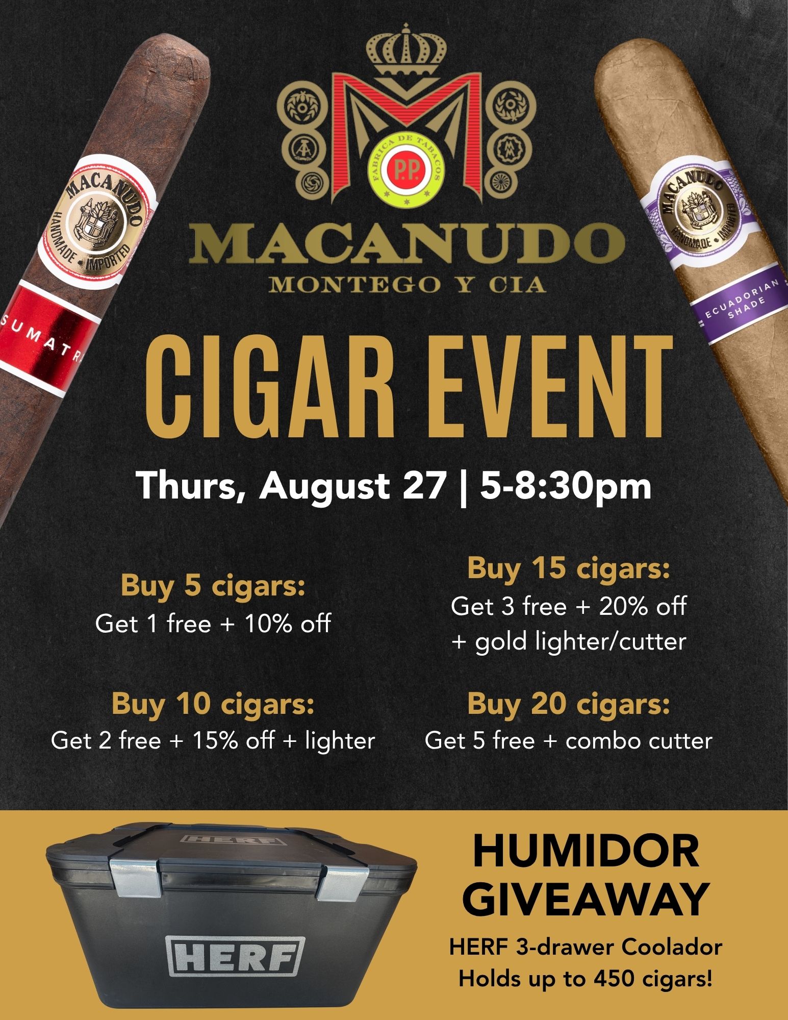 cigar event flyers